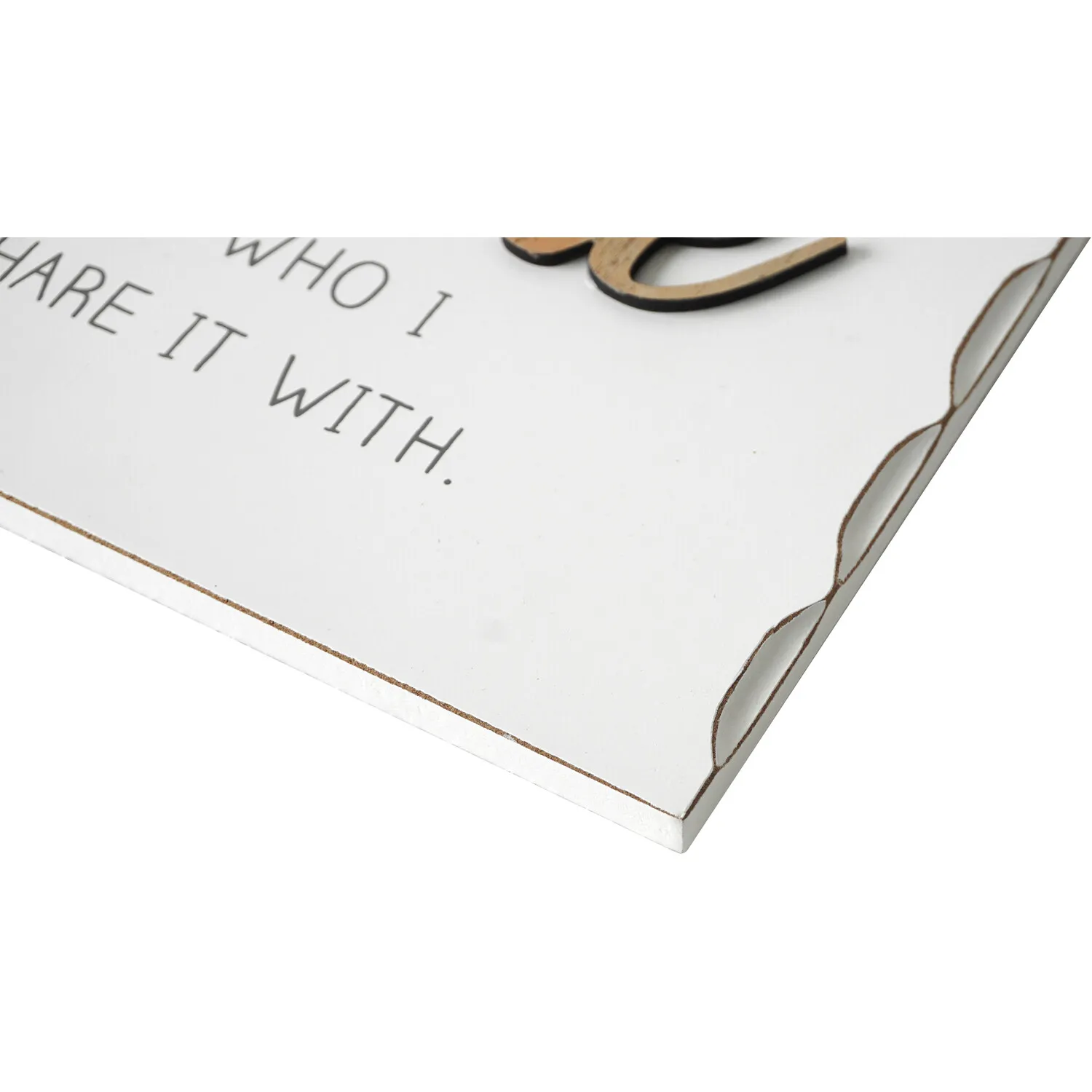 Beaded Love Home Wall Plaque - White