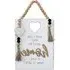Beaded Love Home Wall Plaque - White