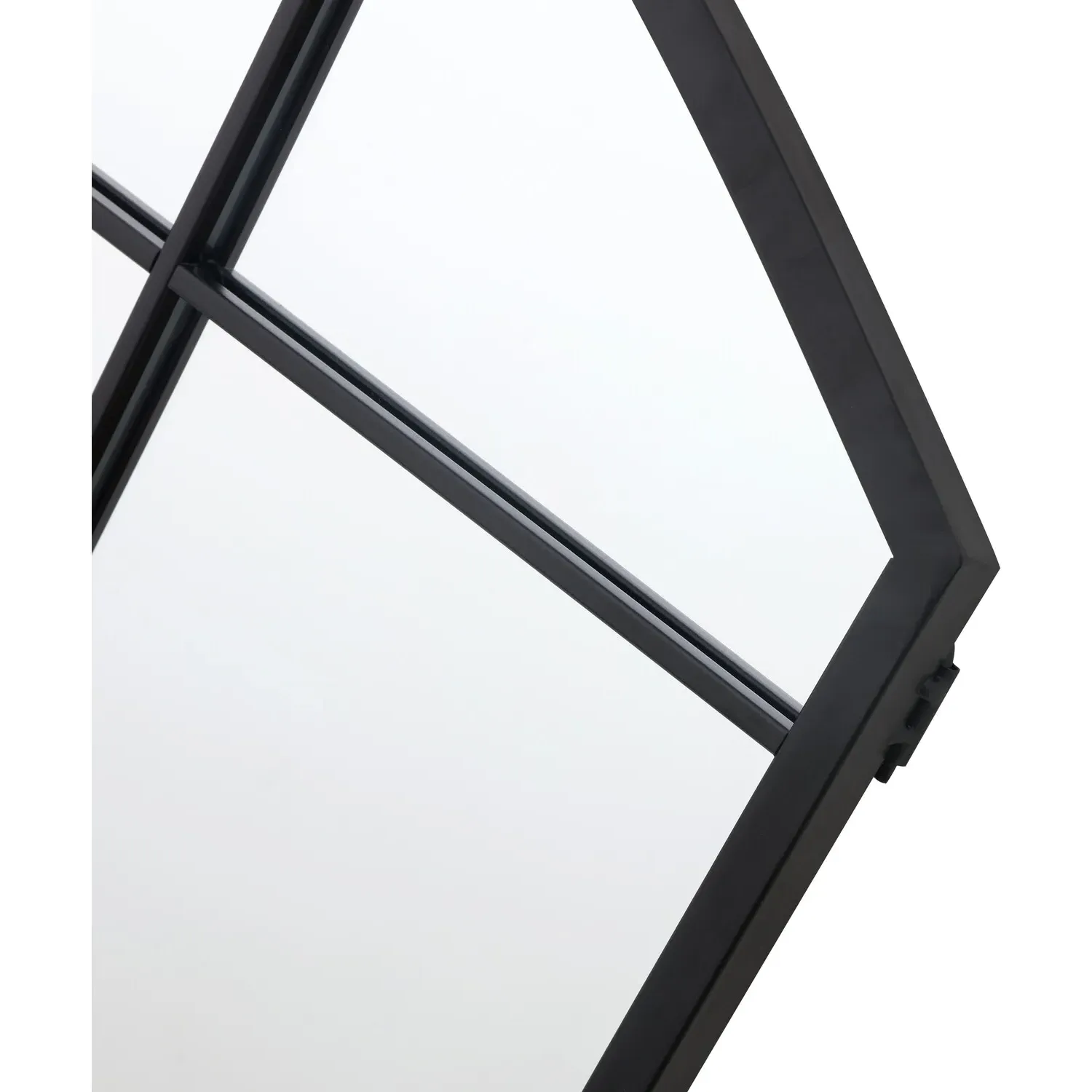 Beaumont Arch Window Mirror - Black