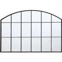 Beaumont Arch Window Mirror - Black