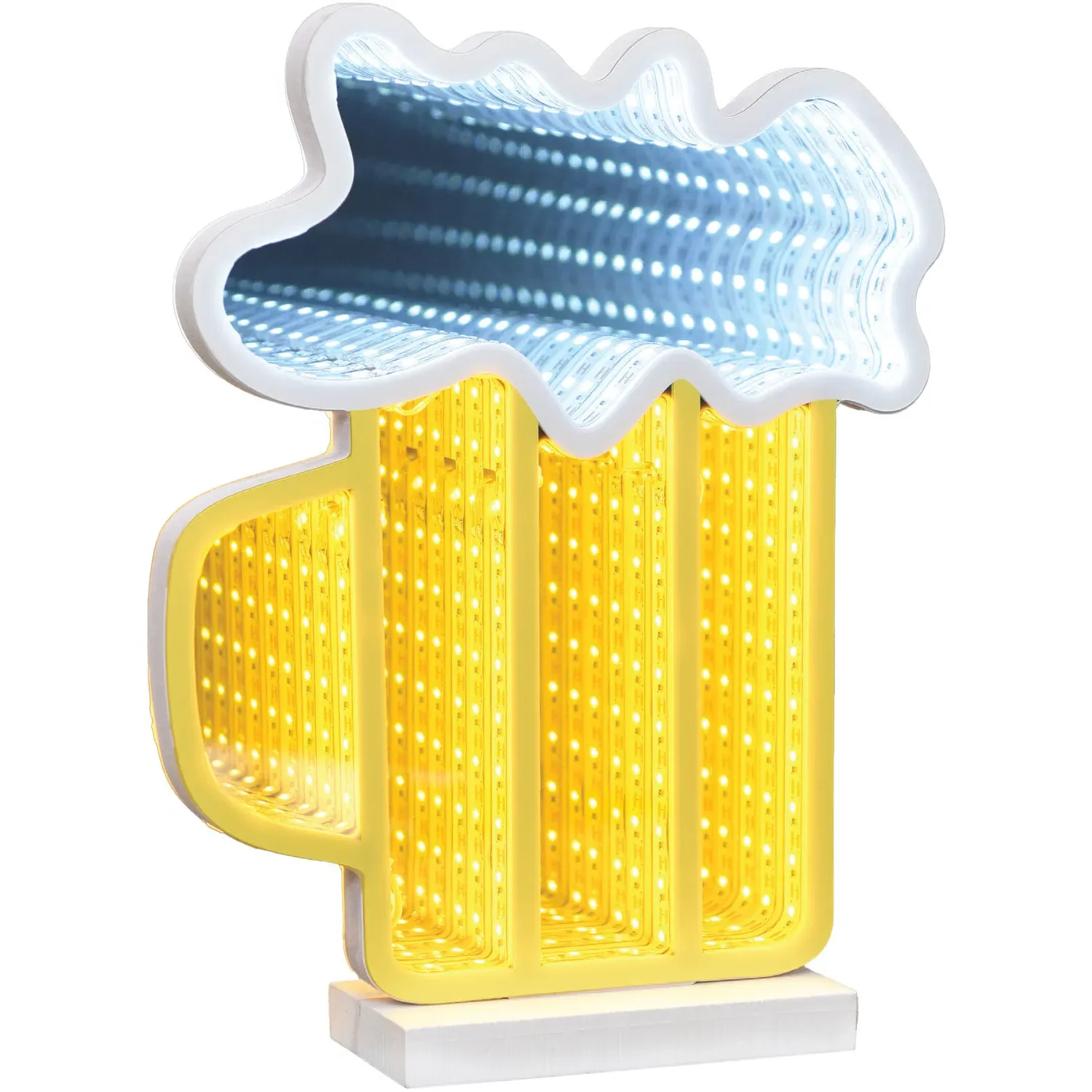 Beer Infinity Light - Yellow and Cool White