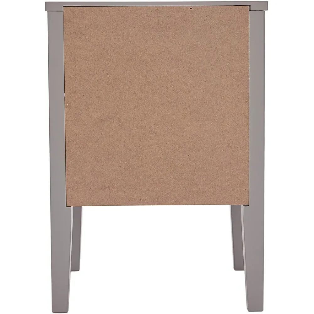Bellaria 2 Drawer Bedside Table - Grey, Pine