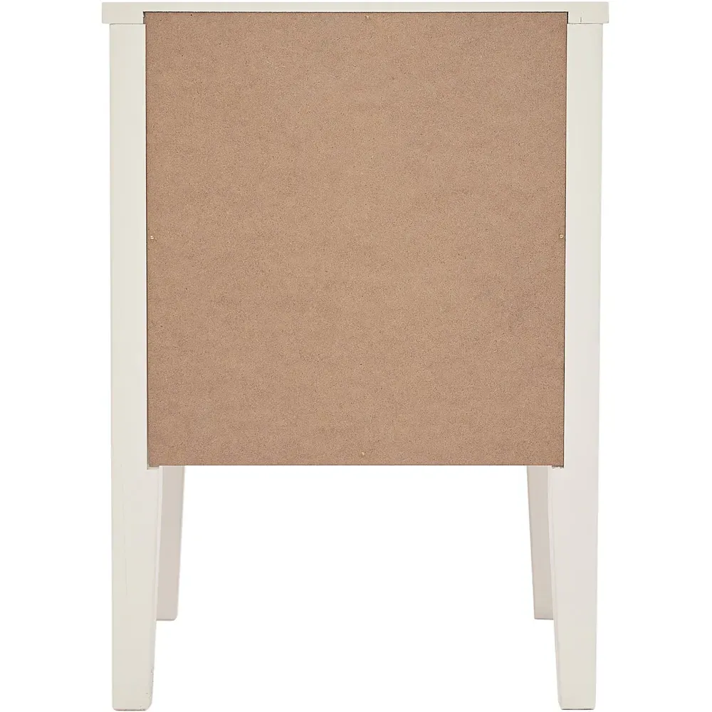 Bellaria 2 Drawer Bedside Table - White, Pine
