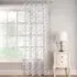 Belle Embroidered Voile Curtain Panel - Grey