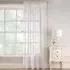 Belle Embroidered Voile Curtain - White