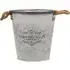 Belle Jardiniere Indoor Planter - Grey, Zinc