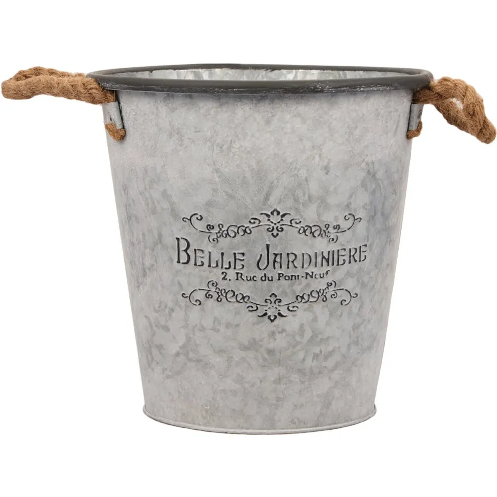 Belle Jardiniere Indoor Planter - Grey, Zinc image