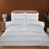 Berkley Single Duvet Set - Navy and White