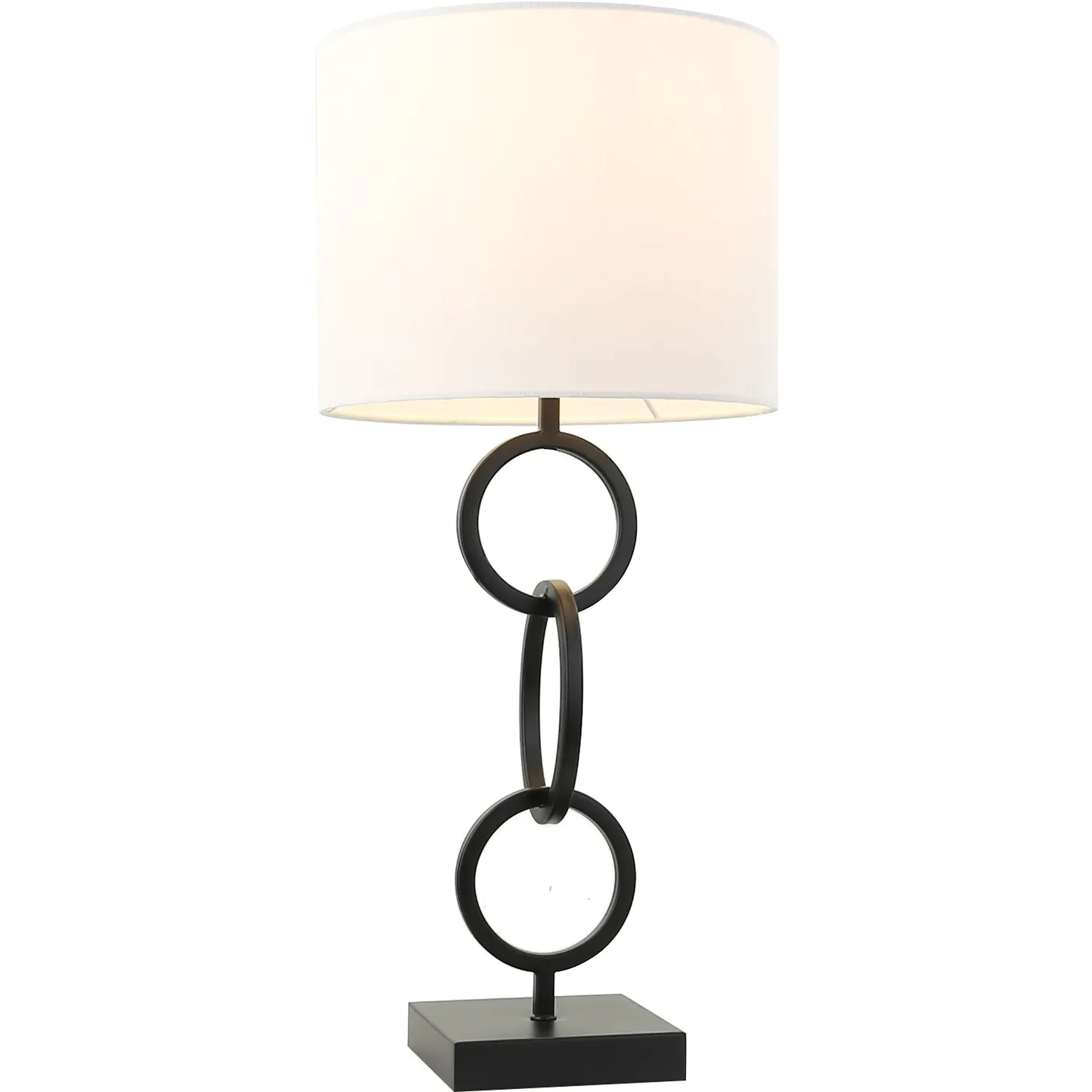 Beryl Square Table Lamp - Black and White