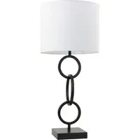 Beryl Square Table Lamp - Black and White