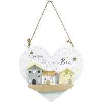 Best Place to Bee Heart Wall Art - Multicolor