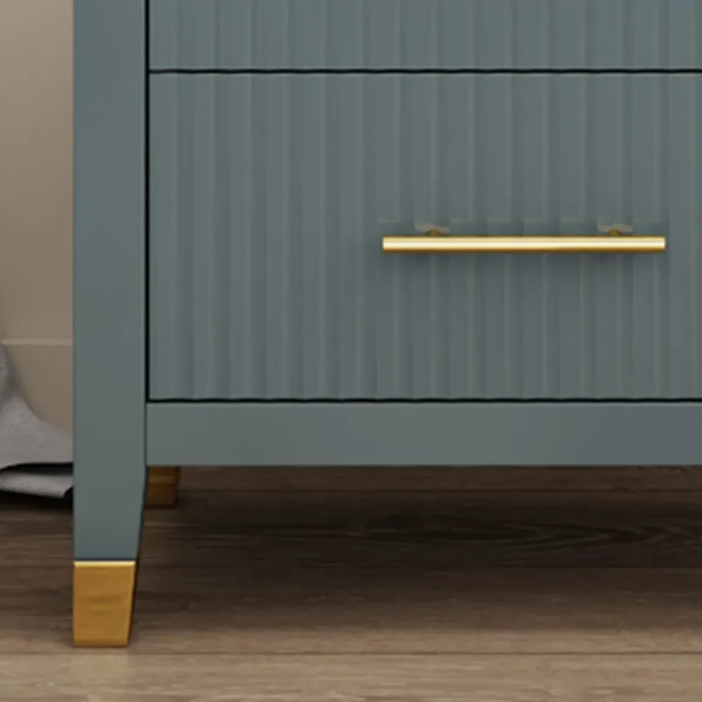 Biasi 2 Drawer Bedside Table - Grey, Pine