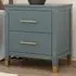 Biasi 2 Drawer Bedside Table - Grey, Pine