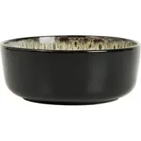 Black Kyanite Rice Bowl - Black and White