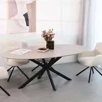 Blaine Swivel Chair - Cream, Chenille