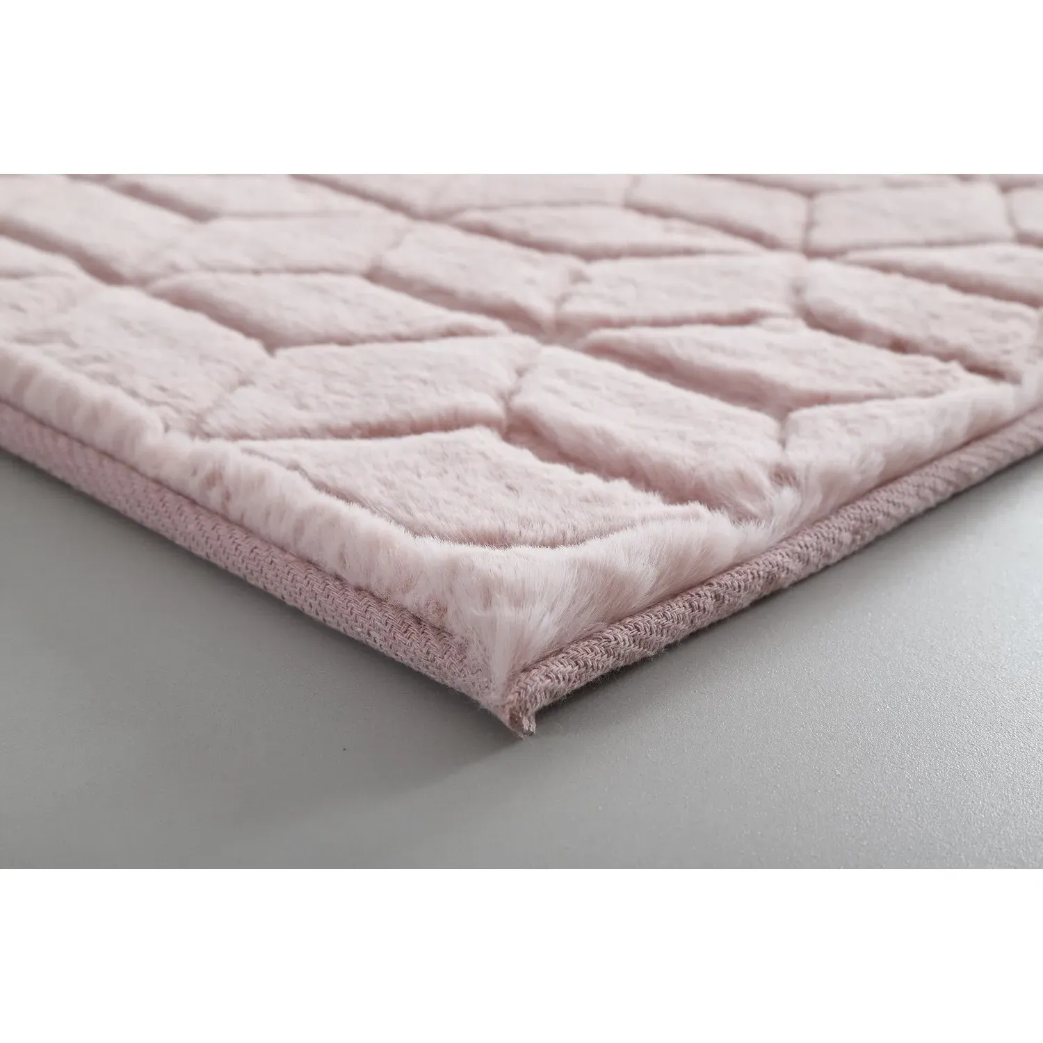 Blossom Geo Faux Fur Rug