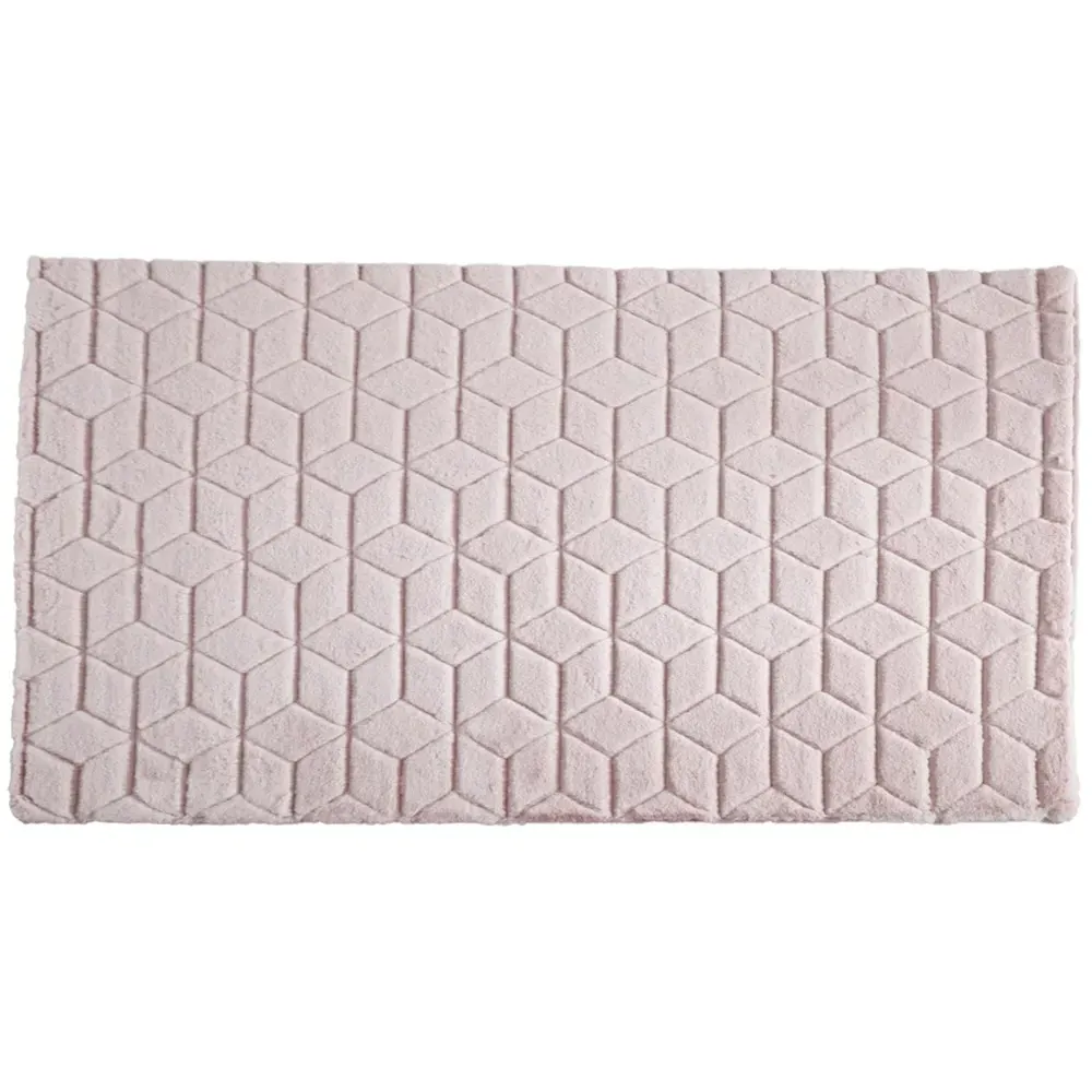 Blossom Geo Faux Fur Rug image