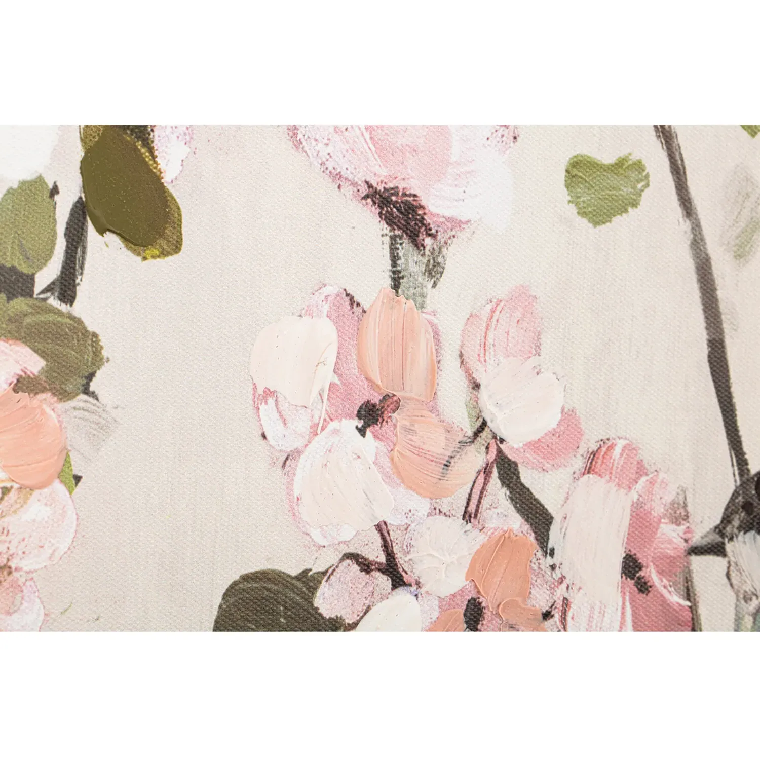 Blossom Hand Painted Wall Art - Pink