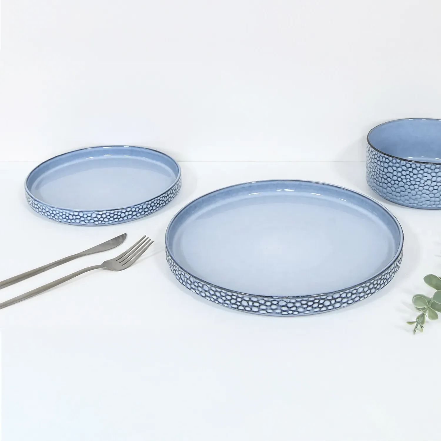 Blue Pearl Bowl - Blue