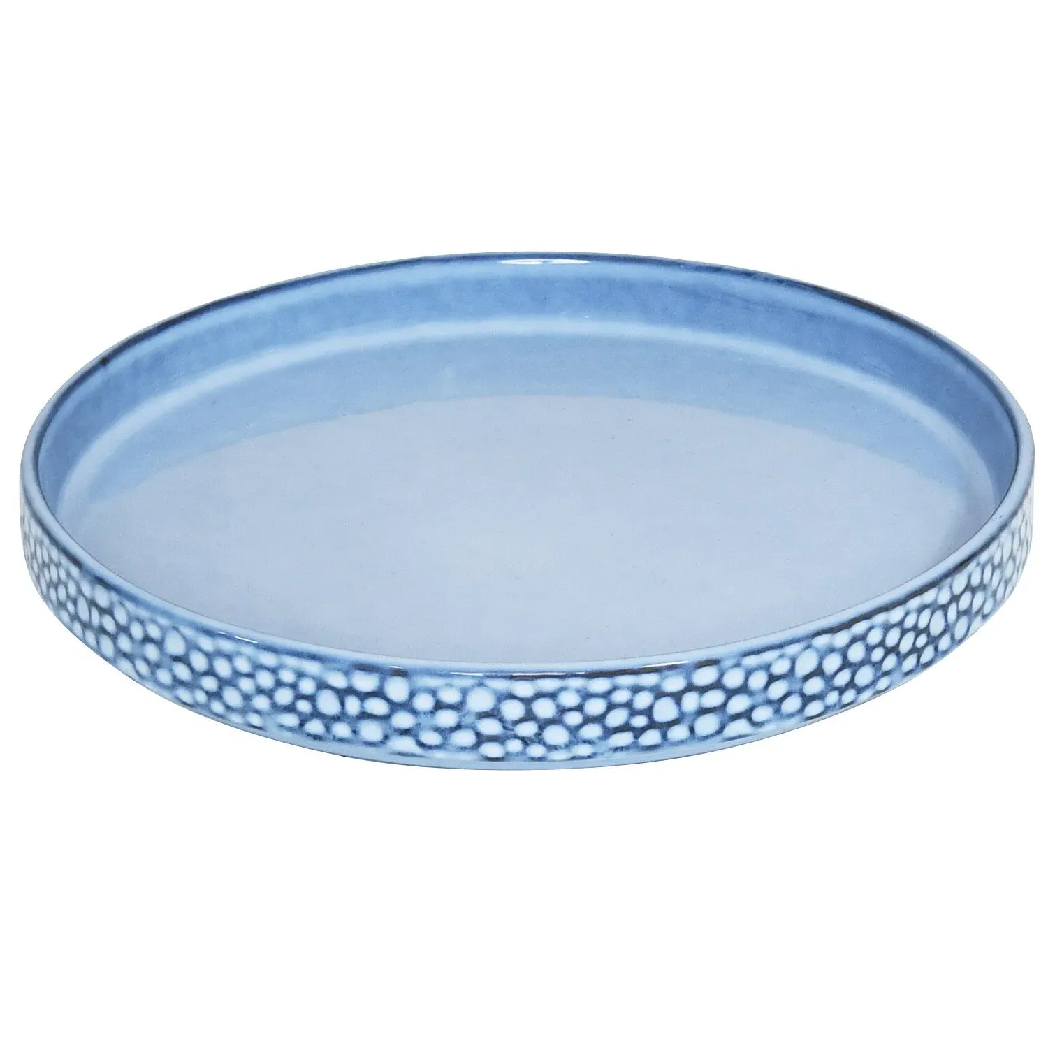 Blue Pearl Side Plate - Blue
