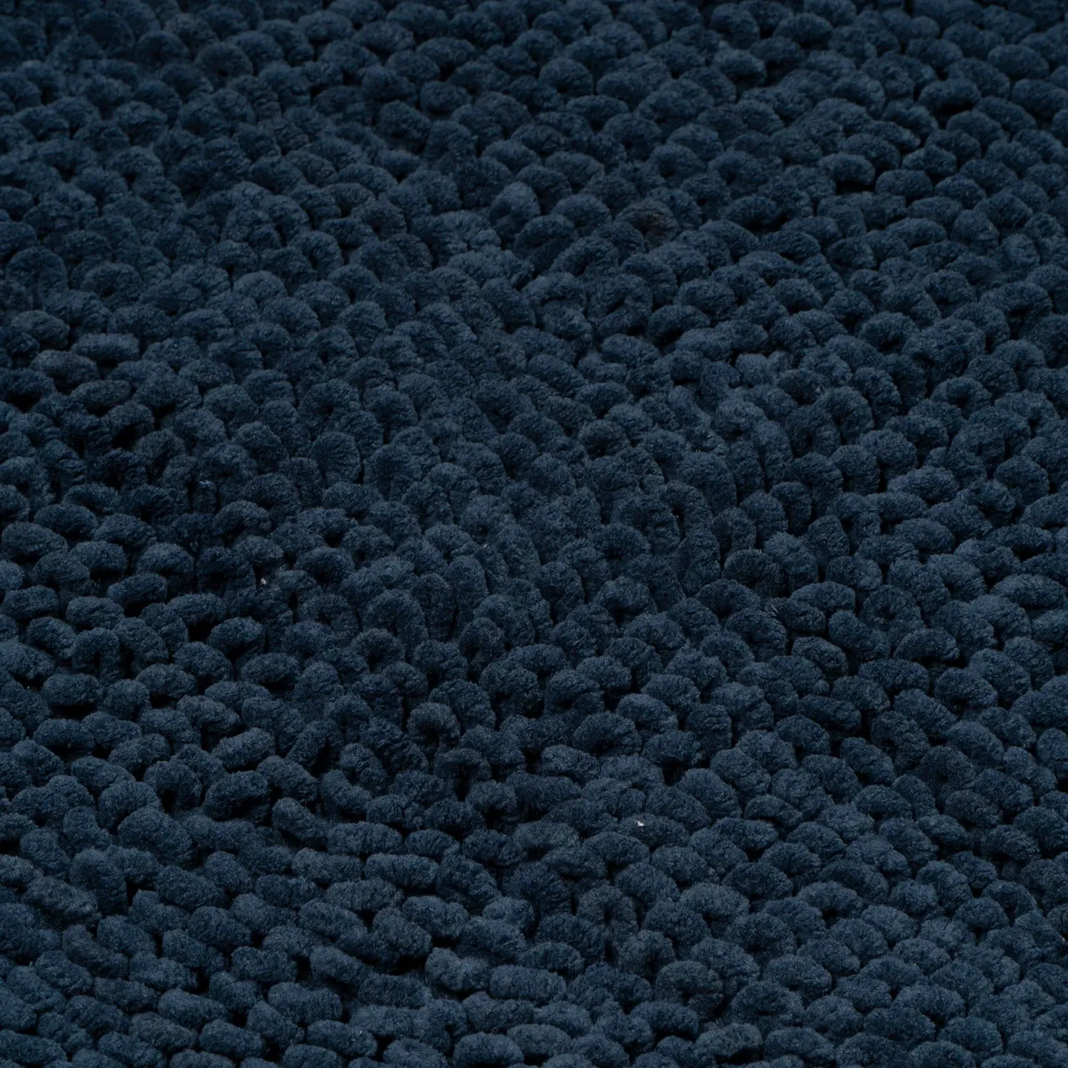 Bobble Cotton Bath Mat - Navy