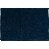 Bobble Cotton Bath Mat - Navy