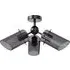 Bodhi 3 Arm Flush Ceiling Fitting - Black
