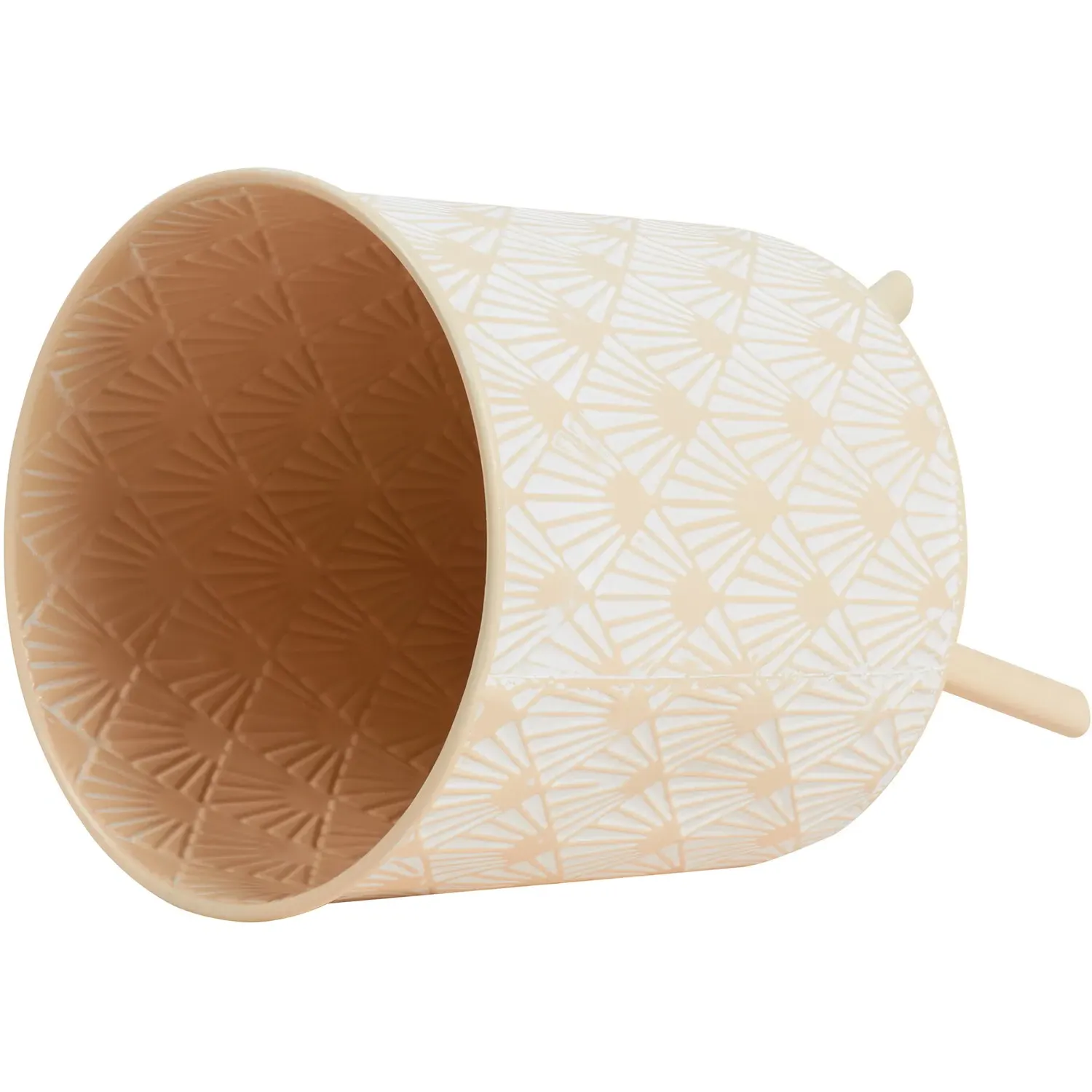 Bohemia Footed Metal Planter on Legs - Natural