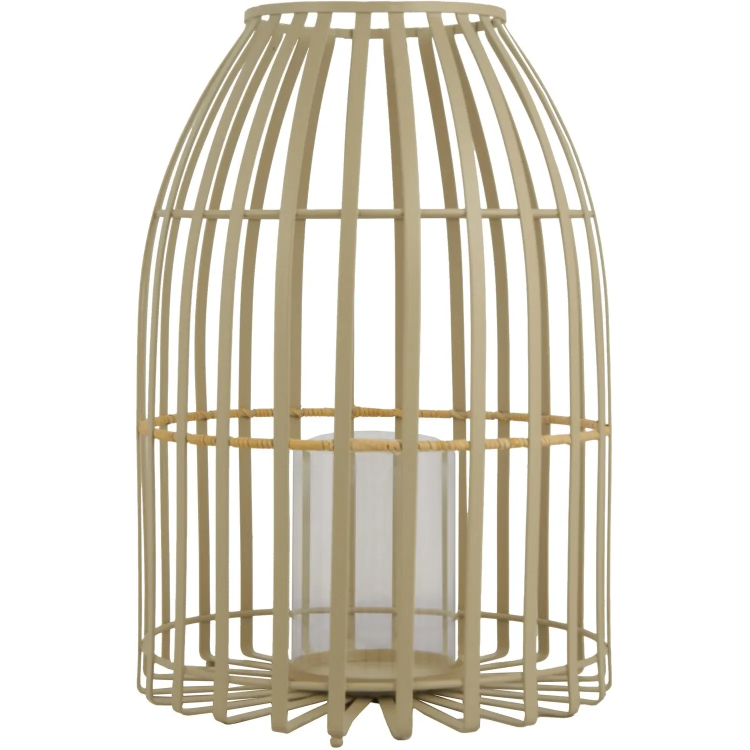 Bohemia Metal Lantern - Cream