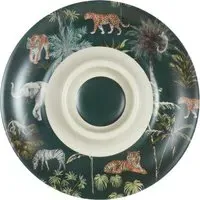 Boho Jungle Chip & Dip Platter - Dark Green