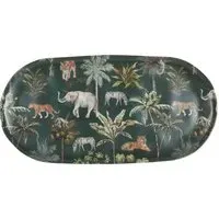 Boho Jungle Serving Platter - Dark Green