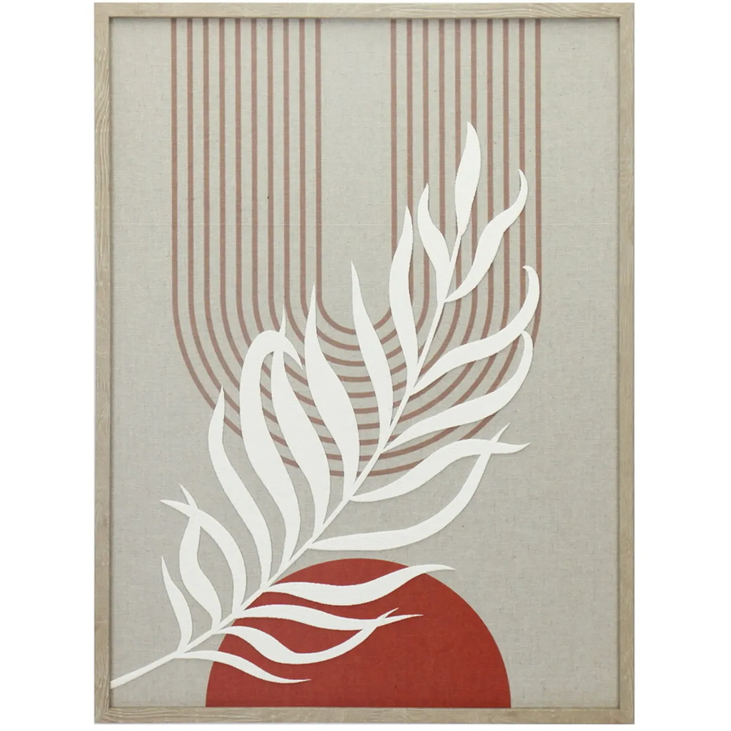 Boho Textured Wall Art - Burnt Orange