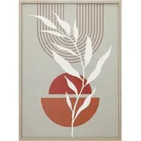 Boho Textured Wall Art - Burnt Orange