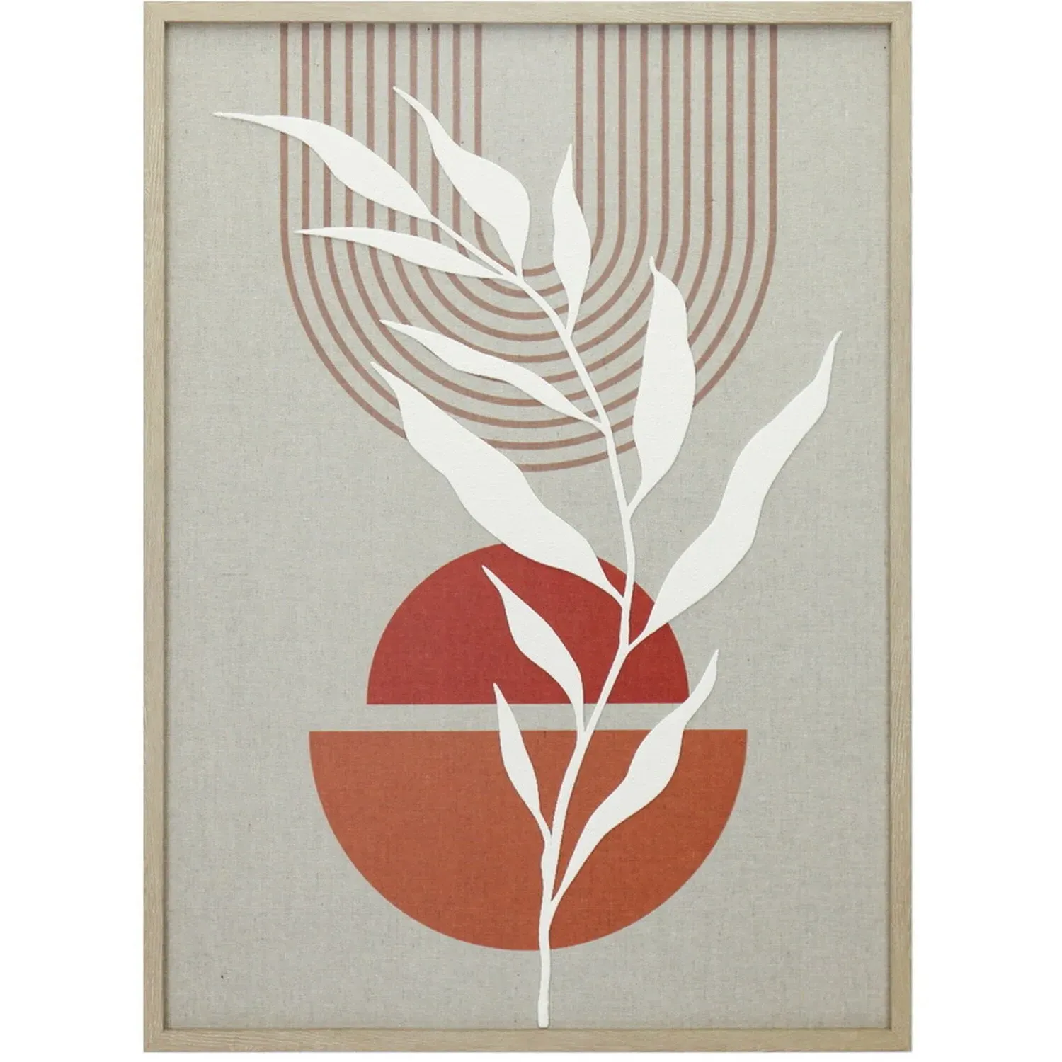 Boho Textured Wall Art - Burnt Orange image