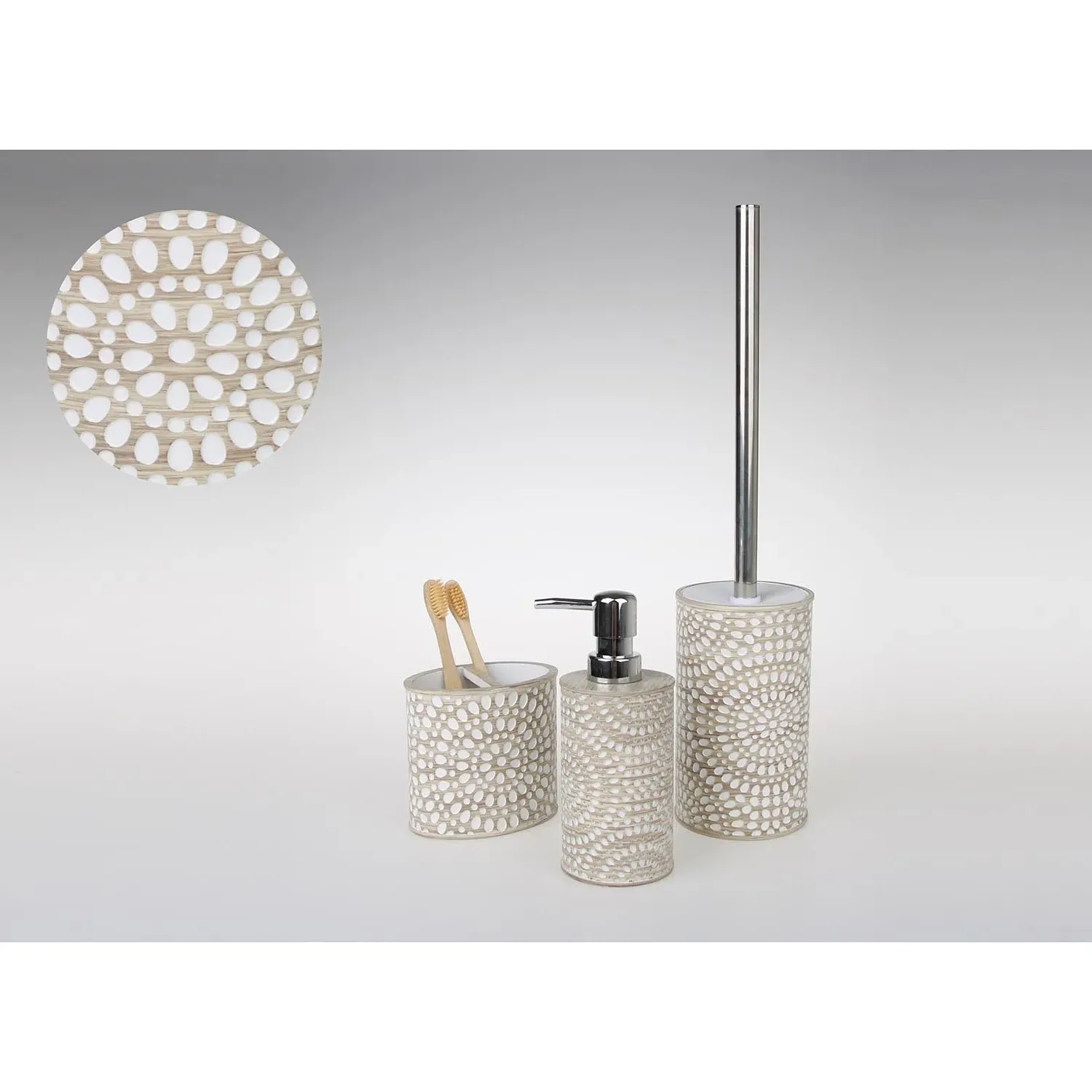 Boho Toilet Brush Holder - Natural