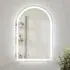 Boston Arch LED Mirror - Silver