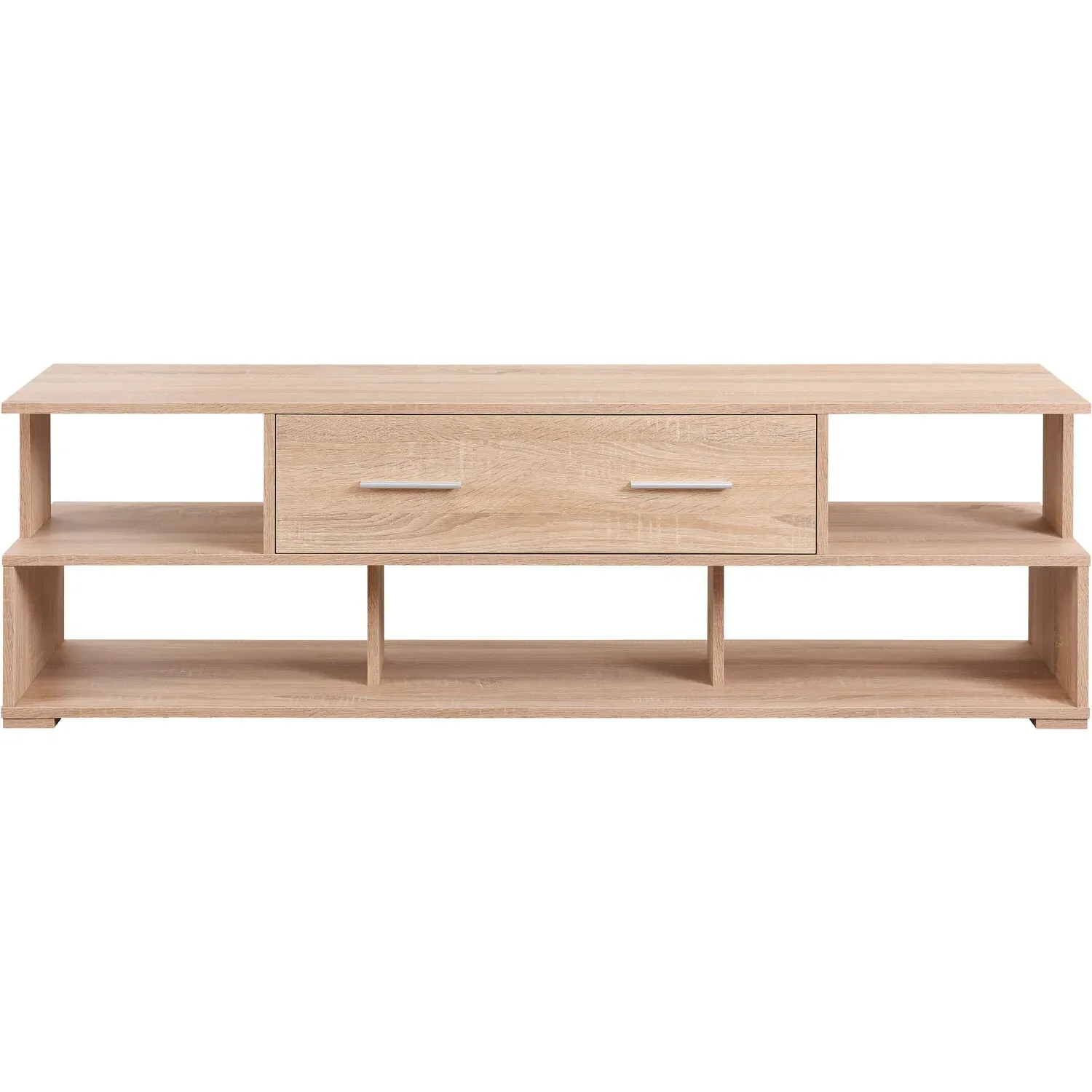 Boston Collection 2 Drawer 5 Shelf TV Unit - Brown, Sonoma Oak