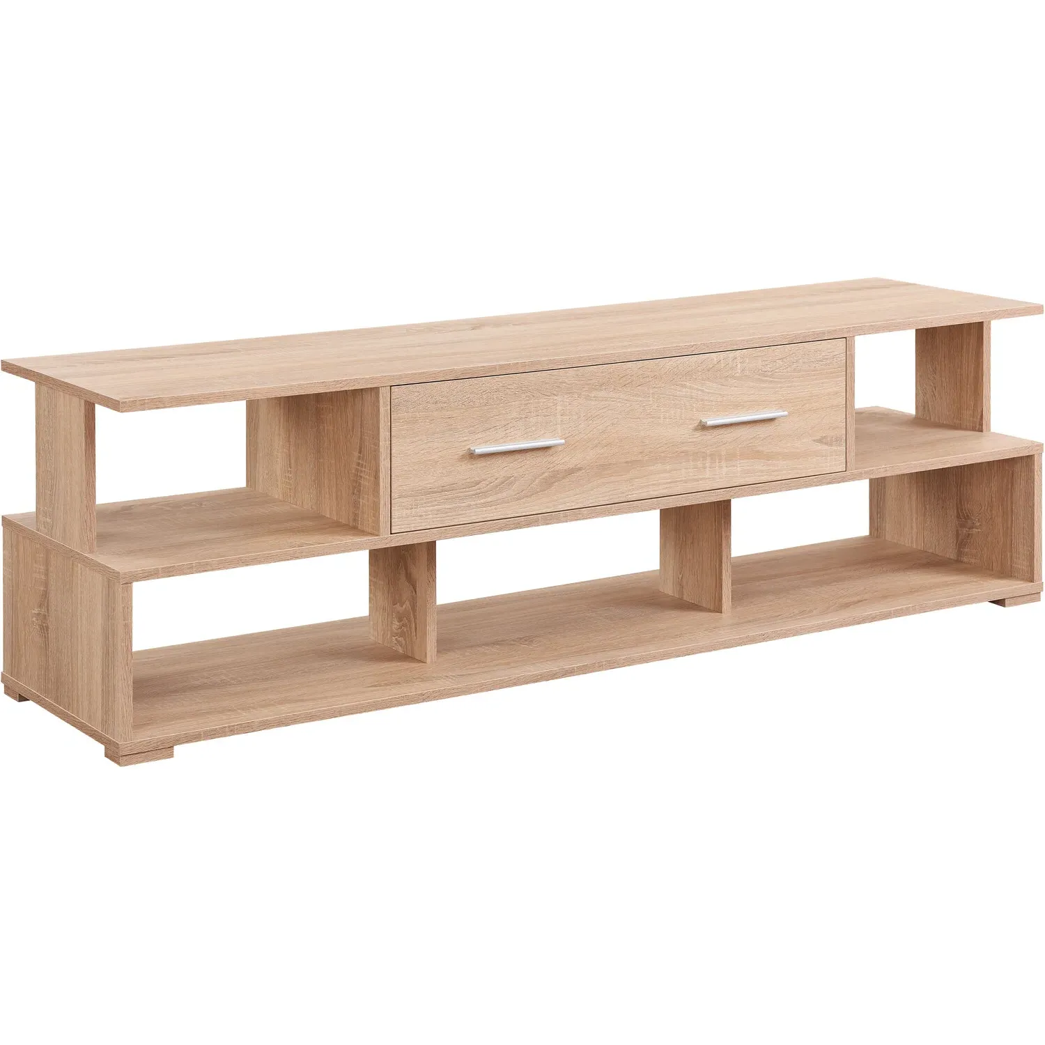 Boston Collection 2 Drawer 5 Shelf TV Unit - Brown, Sonoma Oak