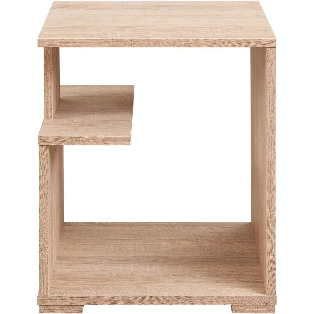 Boston Collection 2 Shelf Side Table - Brown, Sonoma Oak