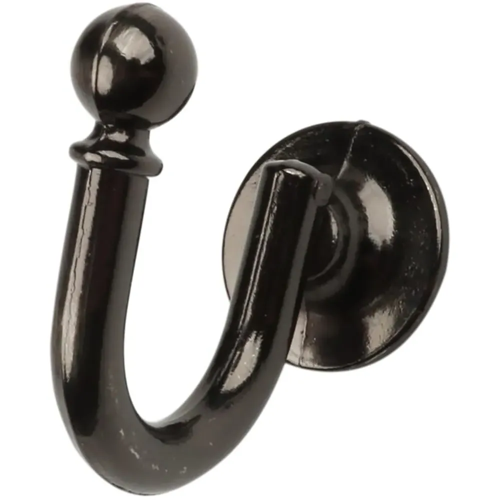 Boston Tie Back Hooks Pack of Two - Graphite image