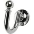 Boston Tie Back Hooks Pack of Two - Satin Silver
