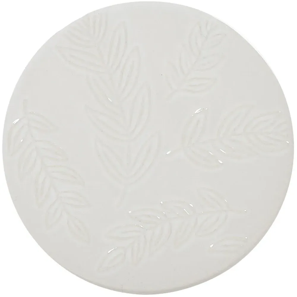 Botanical Ceramic Coaster - Green