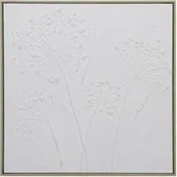 Botanical Framed Canvas - White