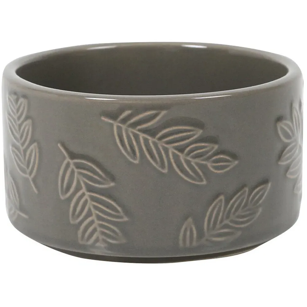 Botanical Nibbles Bowl with Leaf Design