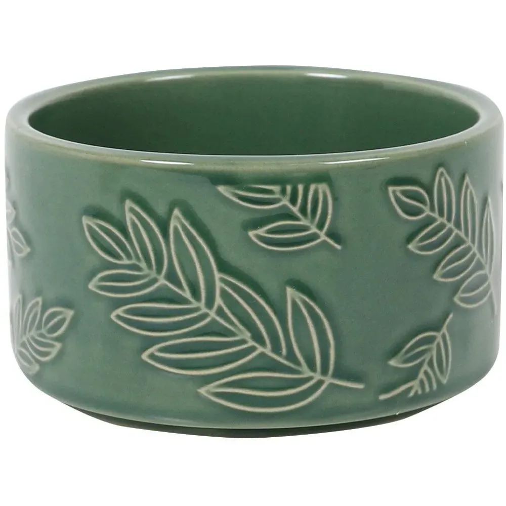 Botanical Nibbles Bowl with Leaf Design image