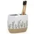 Botanical Toothbrush Holder - White