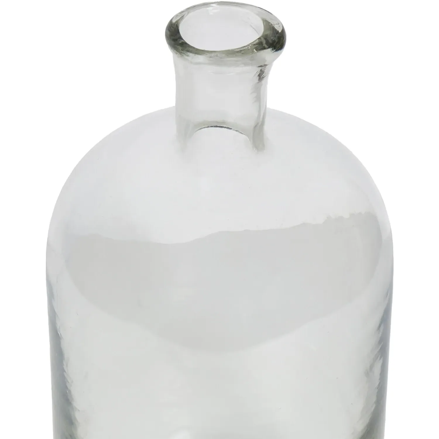 Bottleneck Glass Vase - Clear