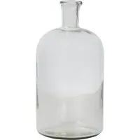 Bottleneck Glass Vase - Clear