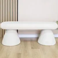 Boucle Bench - Cream