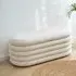 Boucle Storage Ottoman - Cream